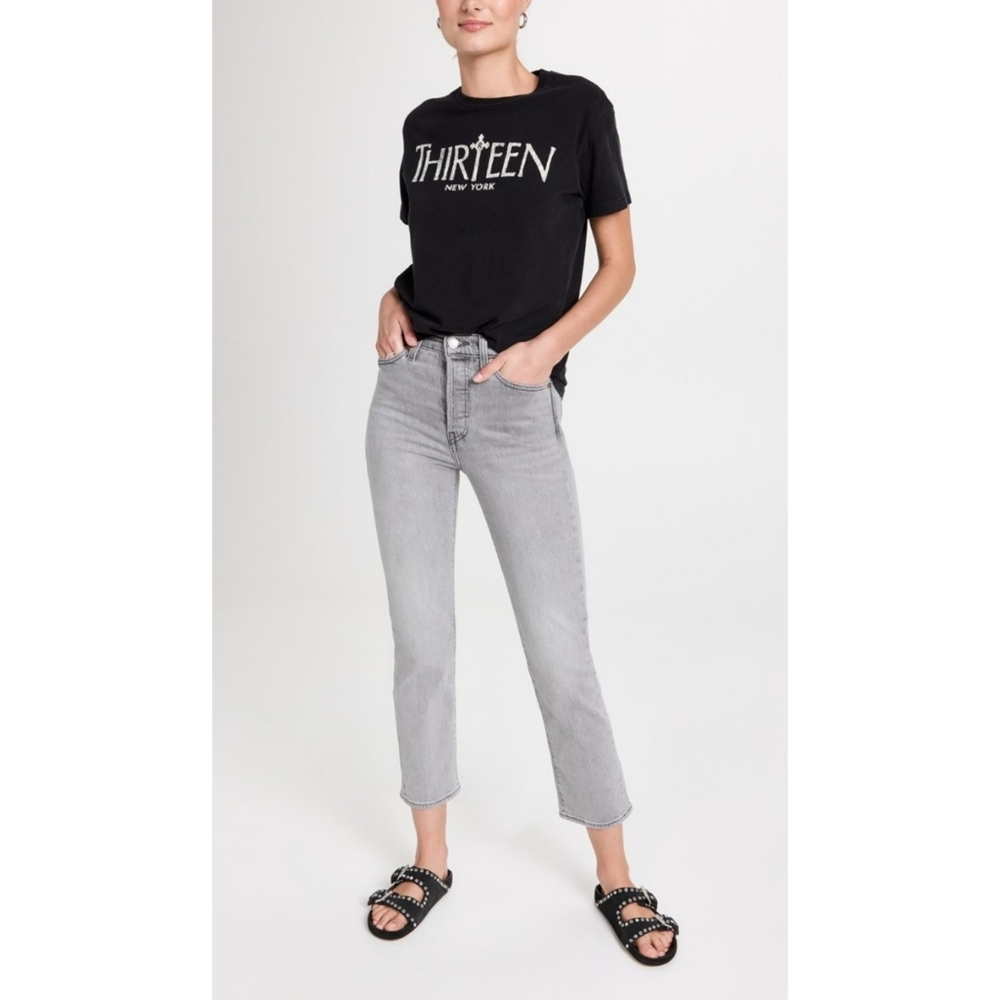 Levi's | Wedgie Straight Fit Jeans in Top of the Hill Grey Size 25